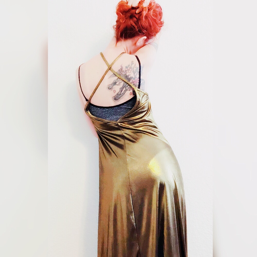 Sheeny Metallic Dress 💥